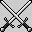Crossed swords