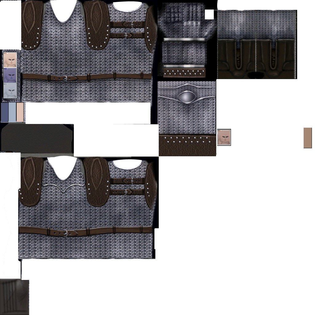 Pc armadura chainmail liviana torso