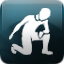 Icon action kneel