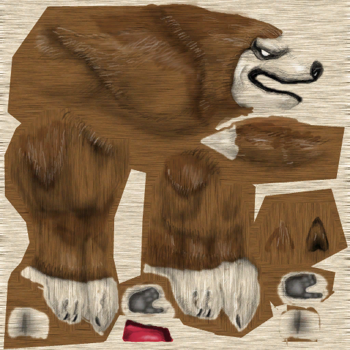Npc criaturas lobo marron