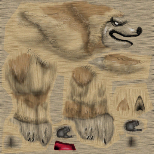 Npc criaturas lobo albino