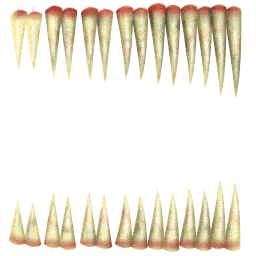 Dragon verde dientes