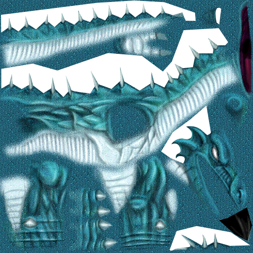 Dragon azul cuerpo