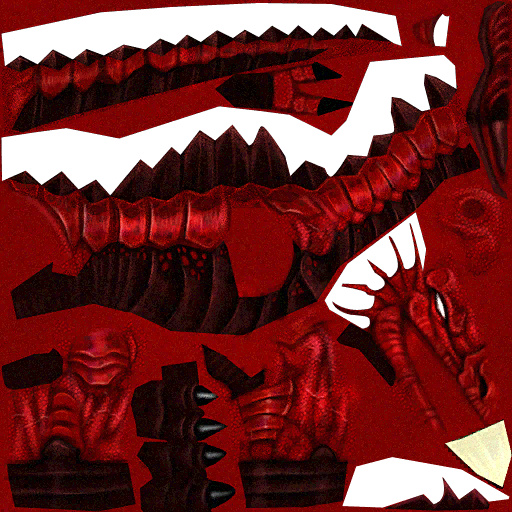 Dragon rojo cuerpo