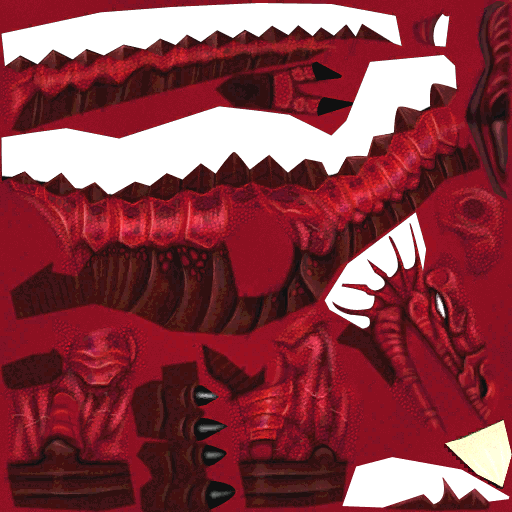 Dragon rojo cria cuerpo