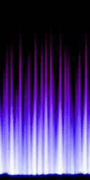 Rayos gradiente azul-violeta