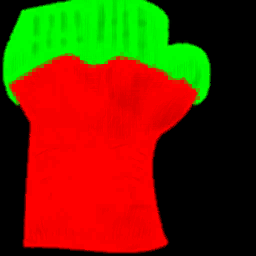 Piel guantes mask
