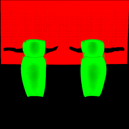 Cota pesada piernas mask