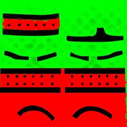 Acolchada reforzada piernas mask
