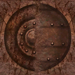 Orco desierto guerrero escudo