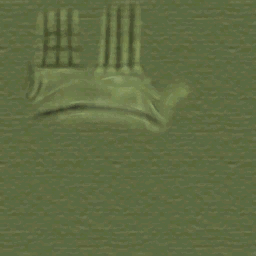 Guante liso verde