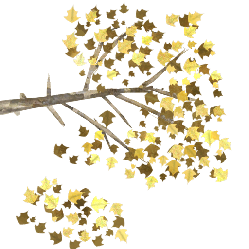 Tree yellow leaves