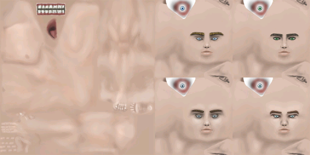Elf male skin atlas