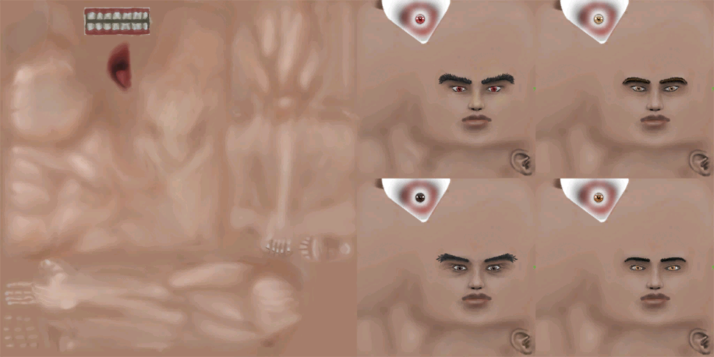Molok male skin atlas