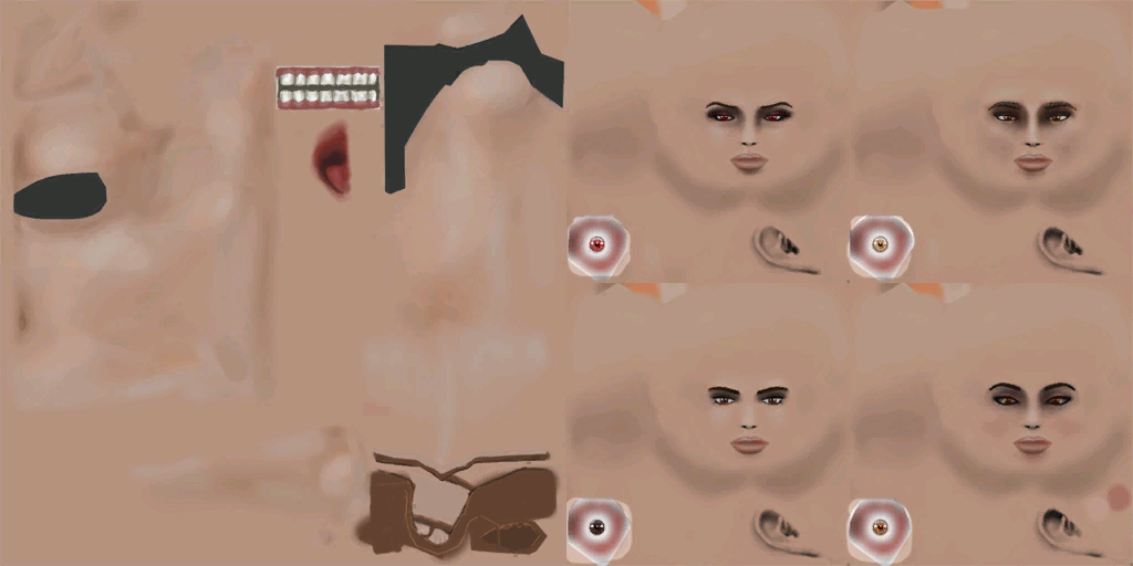 Molok female skin atlas