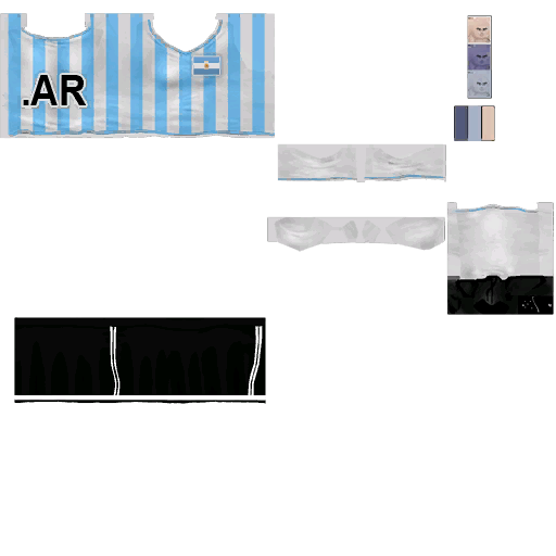 Pc cloth soccer mage f argentina