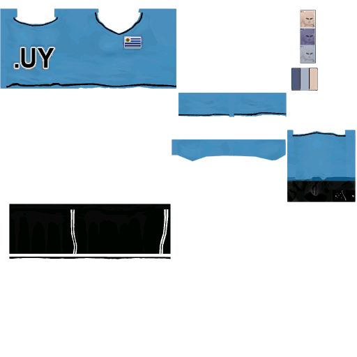Pc cloth soccer mage f uruguay
