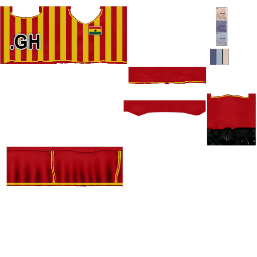 Pc cloth soccer mage f ghana