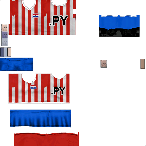 Pc cloth soccer warrior paraguay
