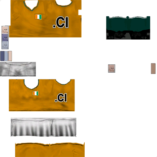 Pc cloth soccer warrior cotedivoire