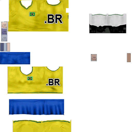 Pc cloth soccer warrior brazil