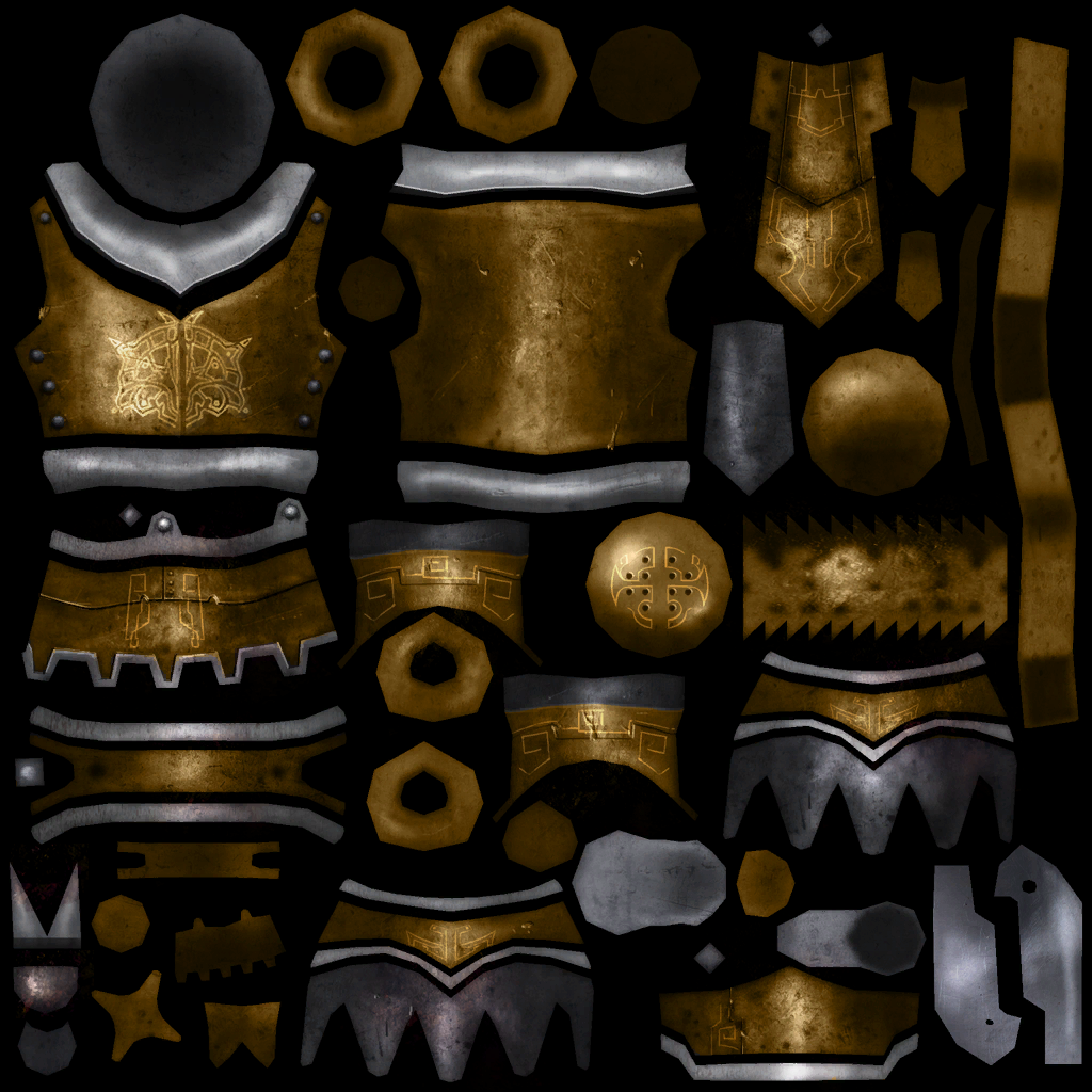 Npc golem armor gold d