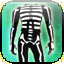 Icon premium halloween cloth skeleton