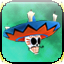 Icon premium halloween skeleton1 hat