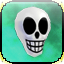Icon premium halloween skull hat