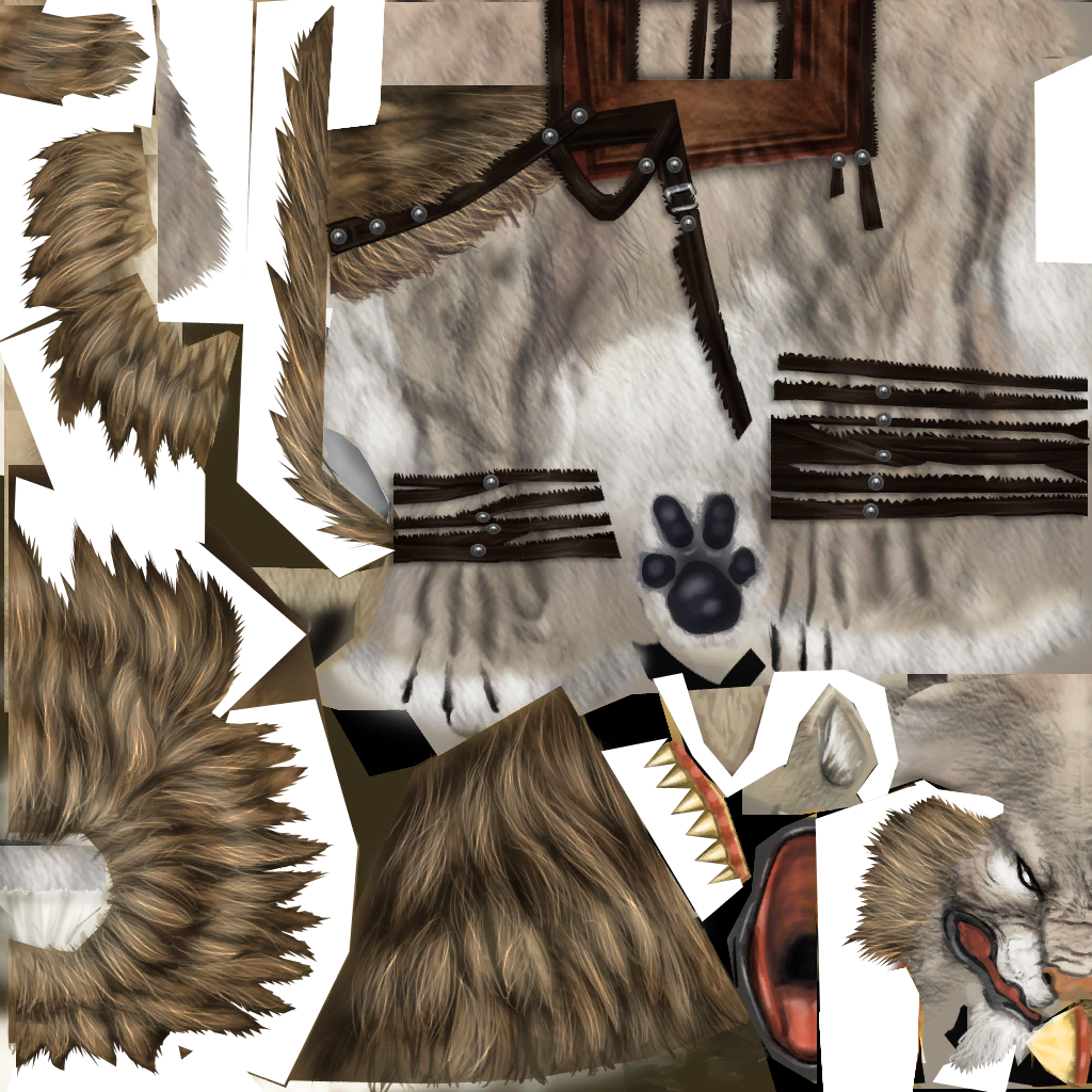 Npc feline lion white mount