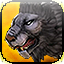 Icon premium mount lion white