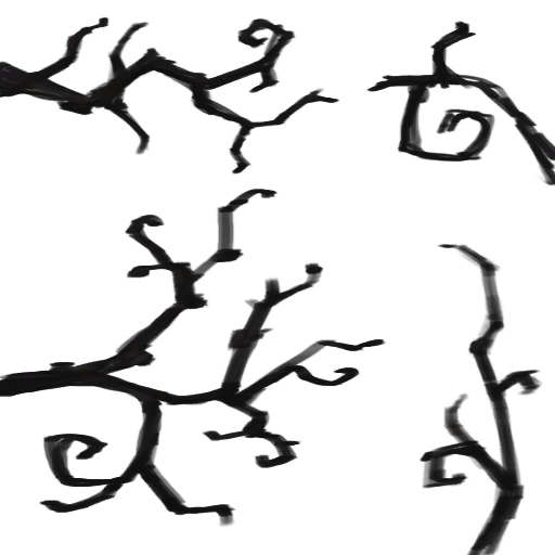 Arbol quemado ramas