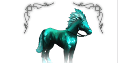 Premium horse blue