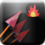 Icon item arrows fire