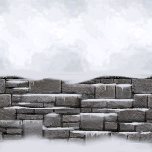 Alsius ruina nieve muro