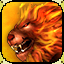 Icon item mount lion fire