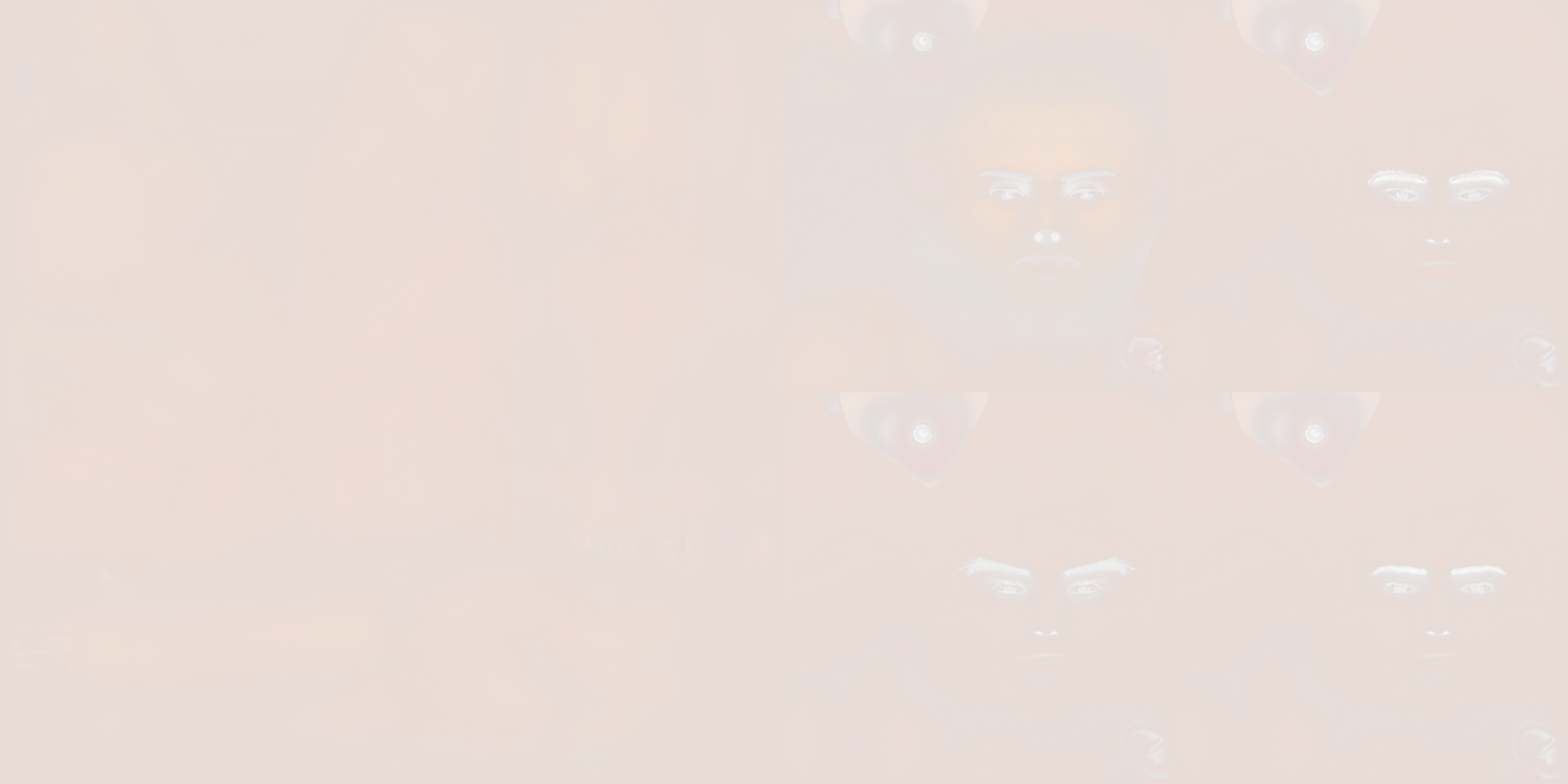 Human male face test