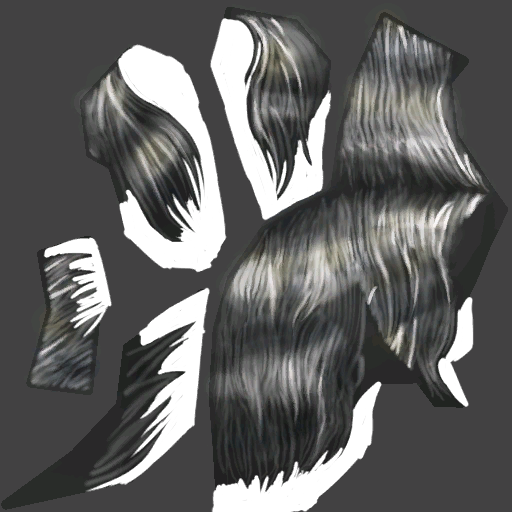 Human male hair test
