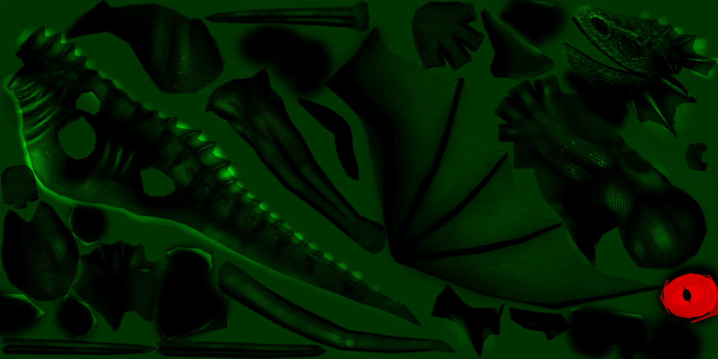 Green dragon mask
