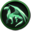 Icon map dragon green