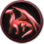 Icon map dragon red