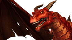 Header premium dungeon dragon rojo