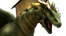 Header premium dungeon dragon verde