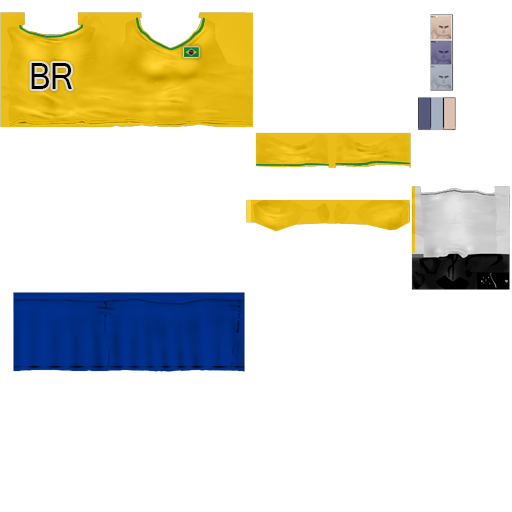 Pc cloth soccer mage f brazil 2014