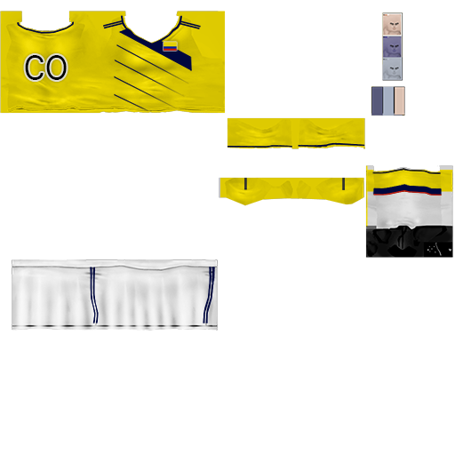 Pc cloth soccer mage f colombia 2014