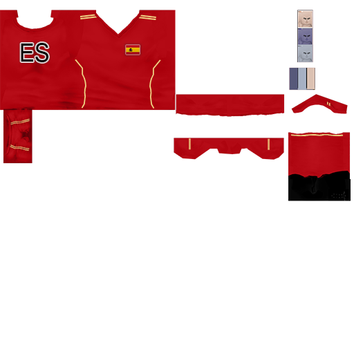 Pc cloth soccer mage spain 2014