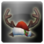 Icon christmas hat 2014 reindeer
