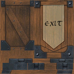 Exit sign coliseum
