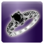 Icon item black fire ring
