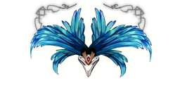 Premium headers carnival wings blue